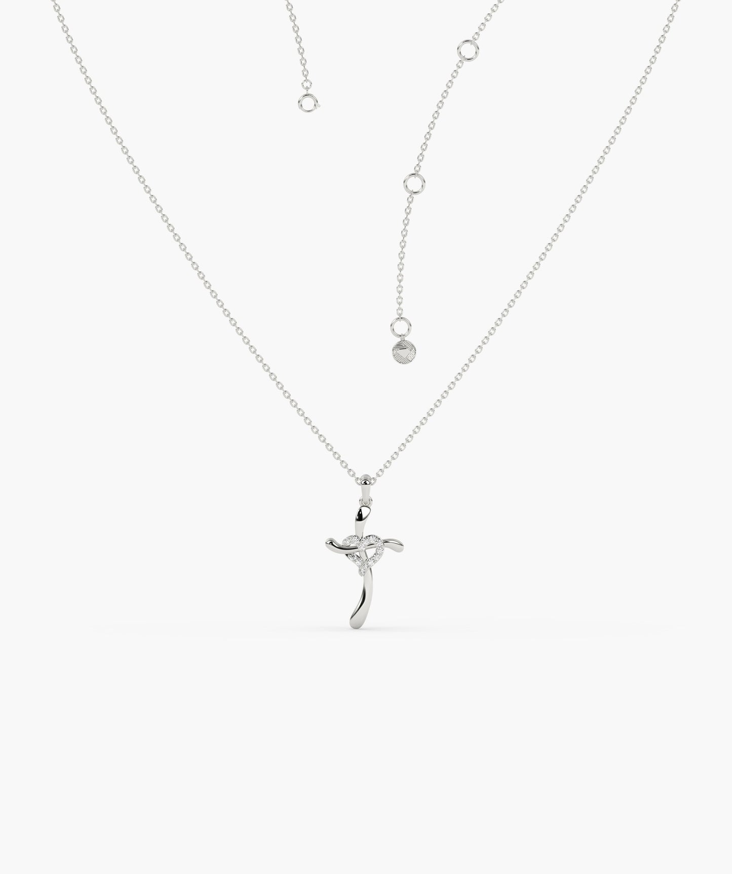 Eternal Twist Cross Necklace