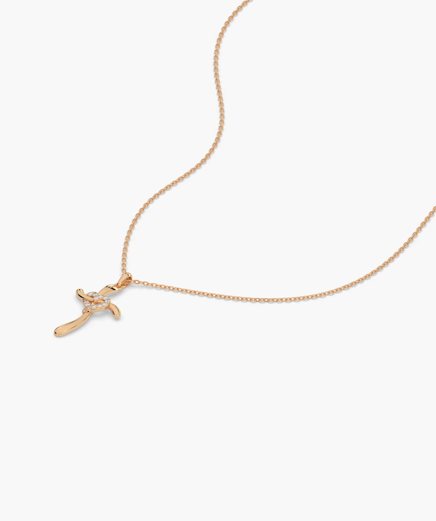 Eternal Twist Cross Necklace