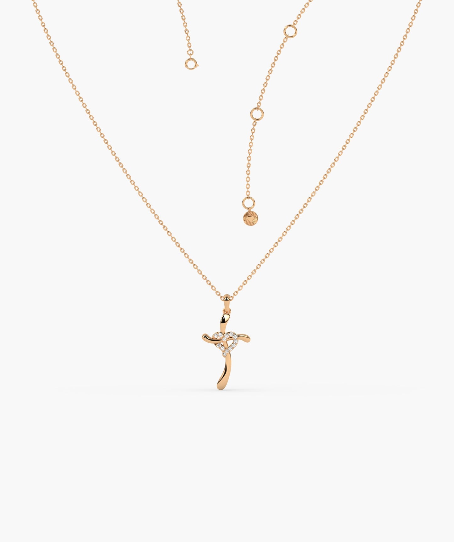 Eternal Twist Cross Necklace