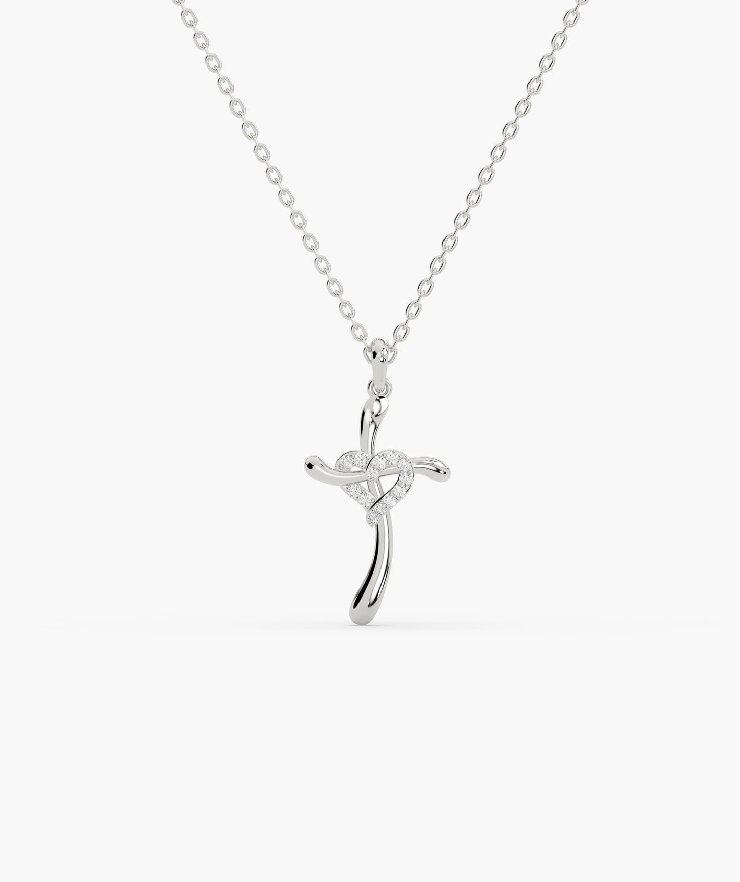 Eternal Twist Cross Necklace