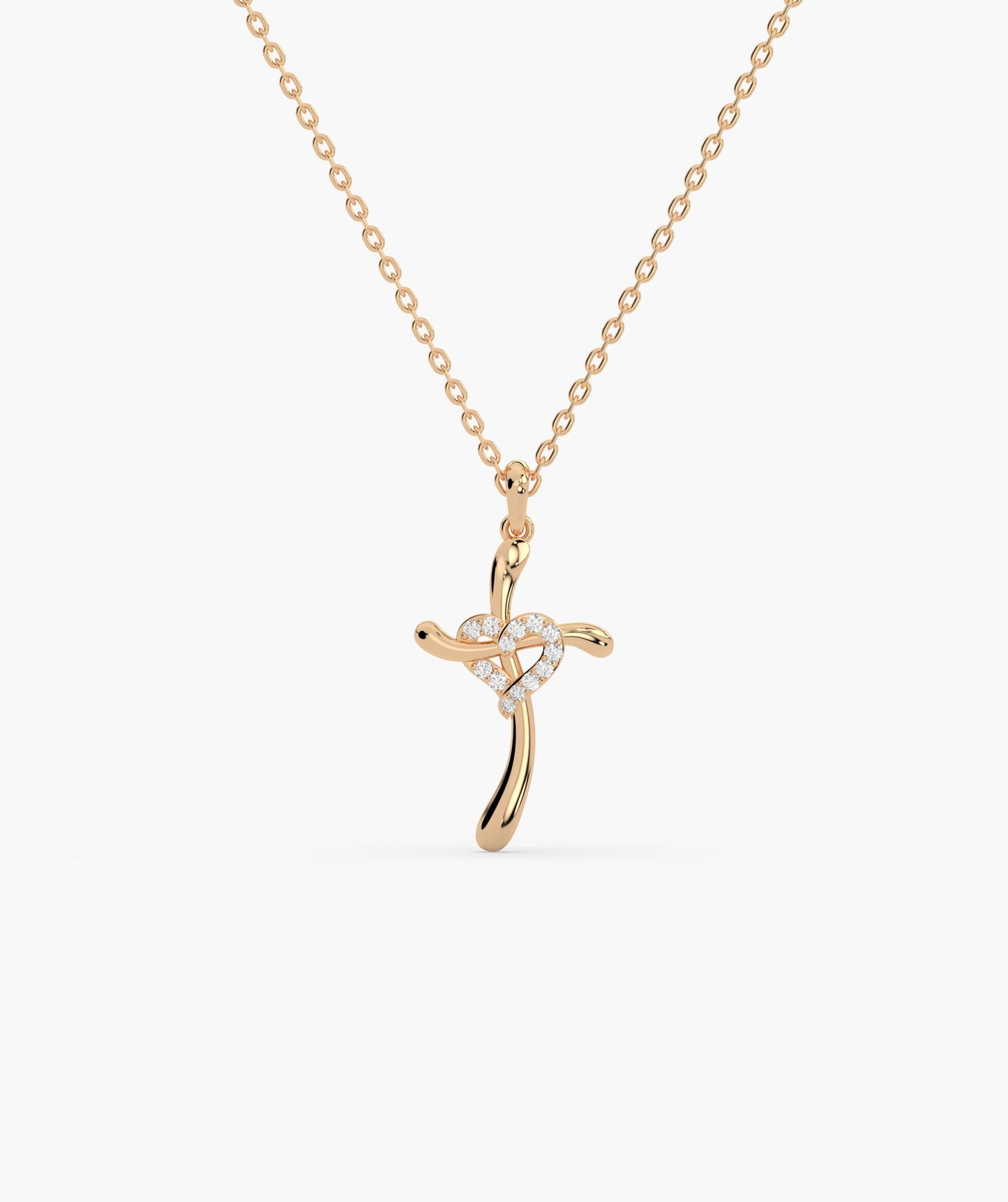 Eternal Twist Cross Necklace