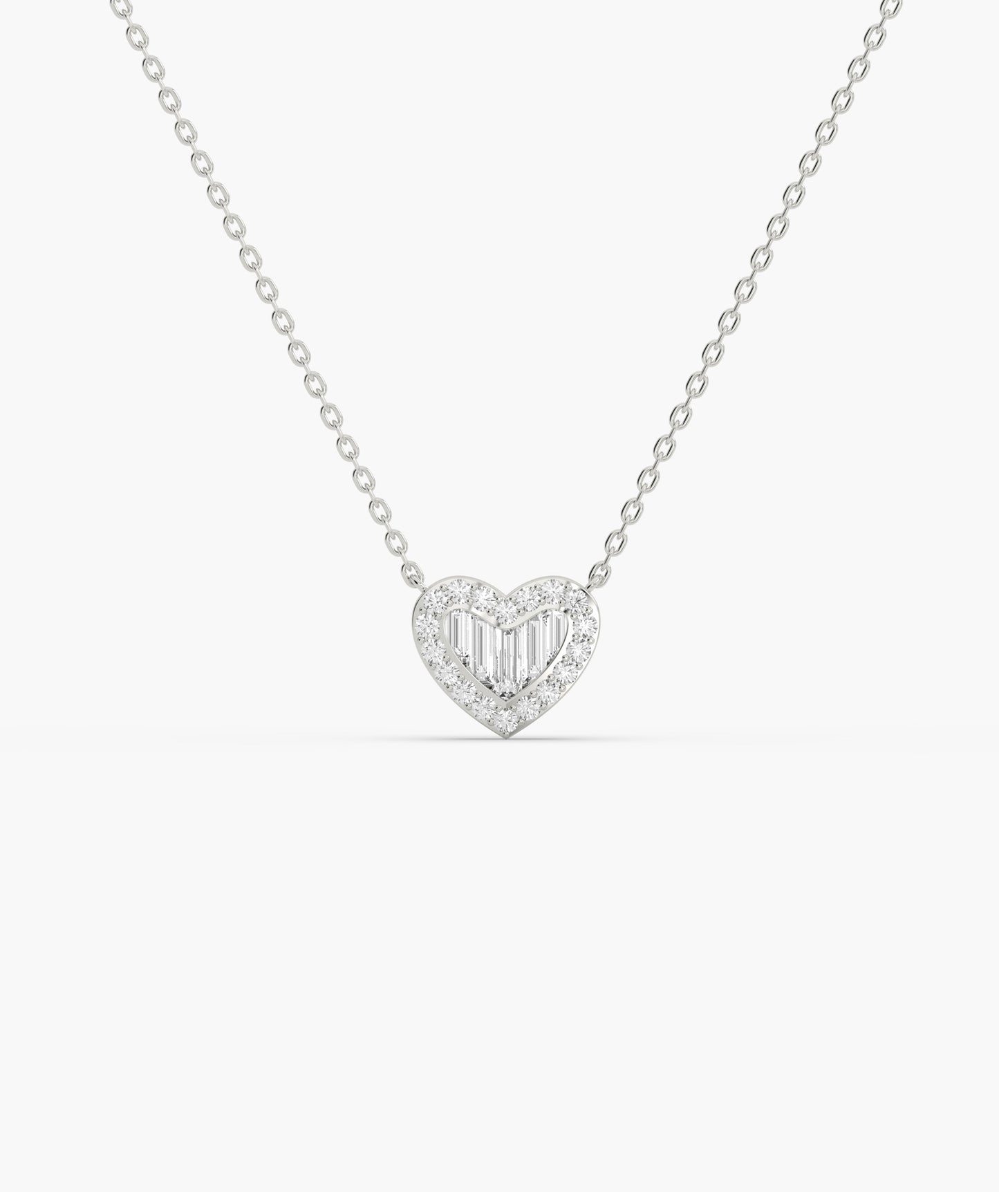 Heart Diamond Embrace Necklace