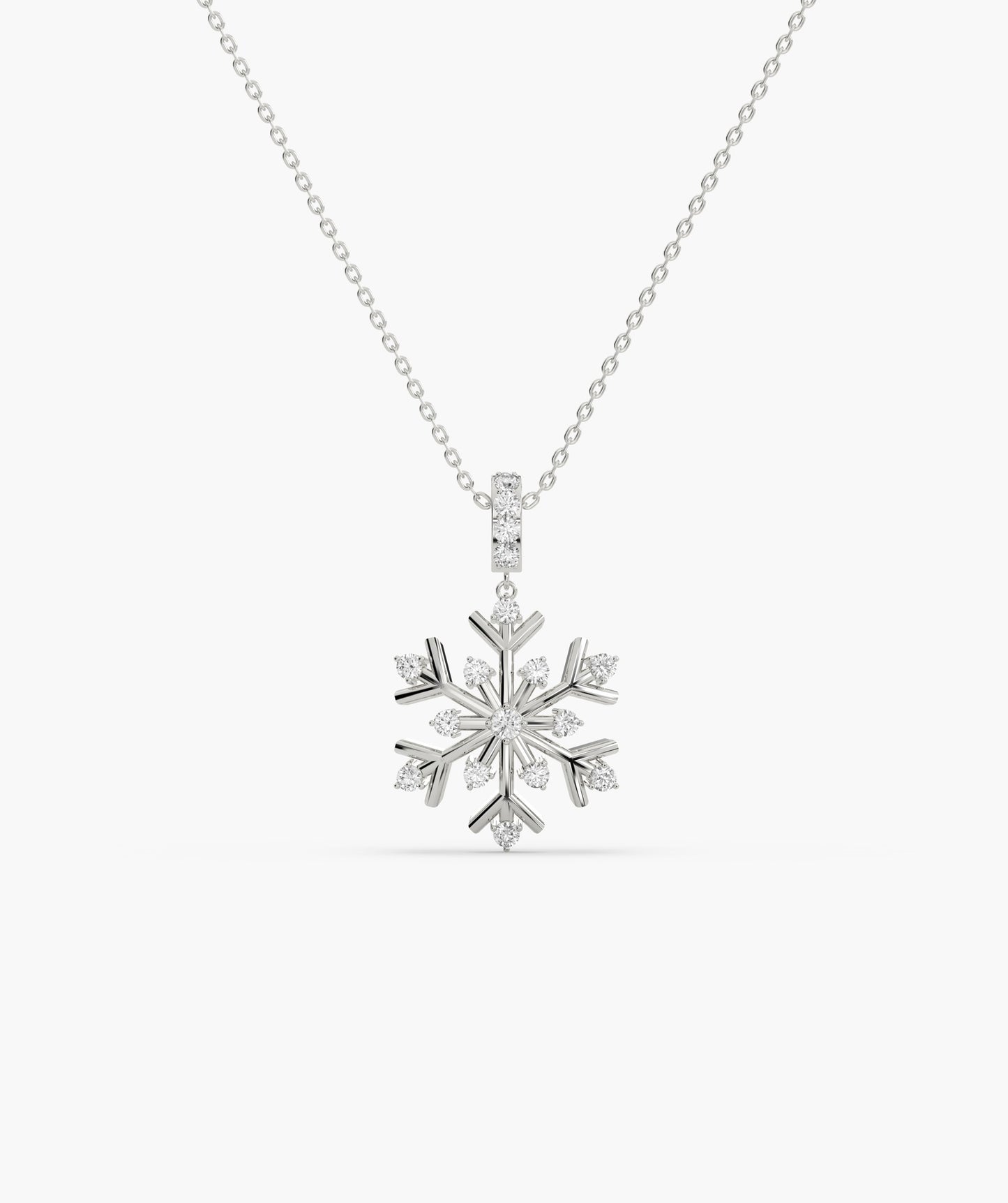 Celestial Snow Diamond Necklace