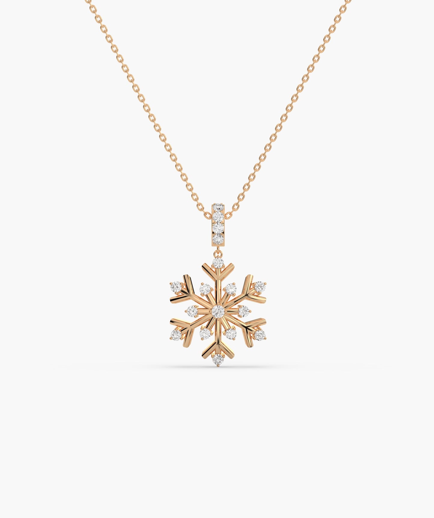 Celestial Snow Diamond Necklace