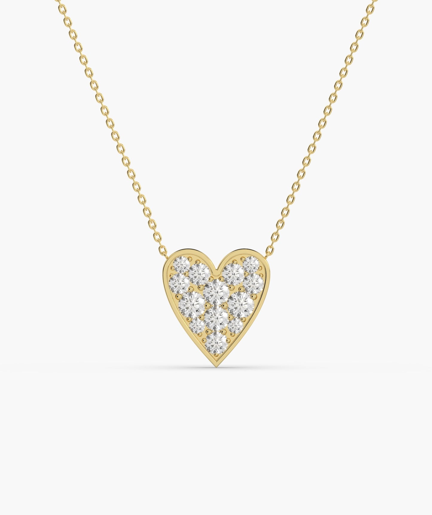 Gleaming Love Heart Necklace