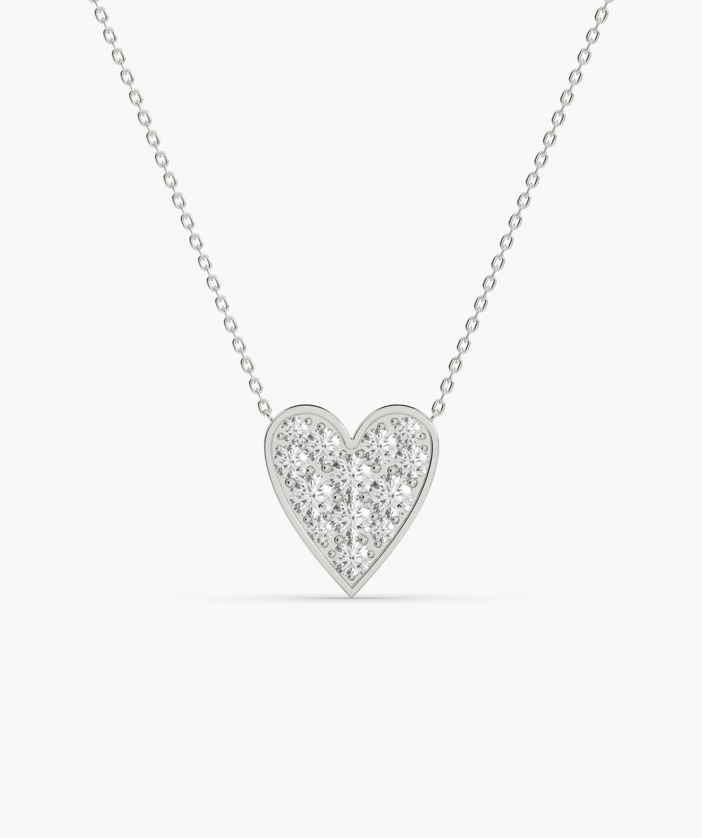 Gleaming Love Heart Necklace