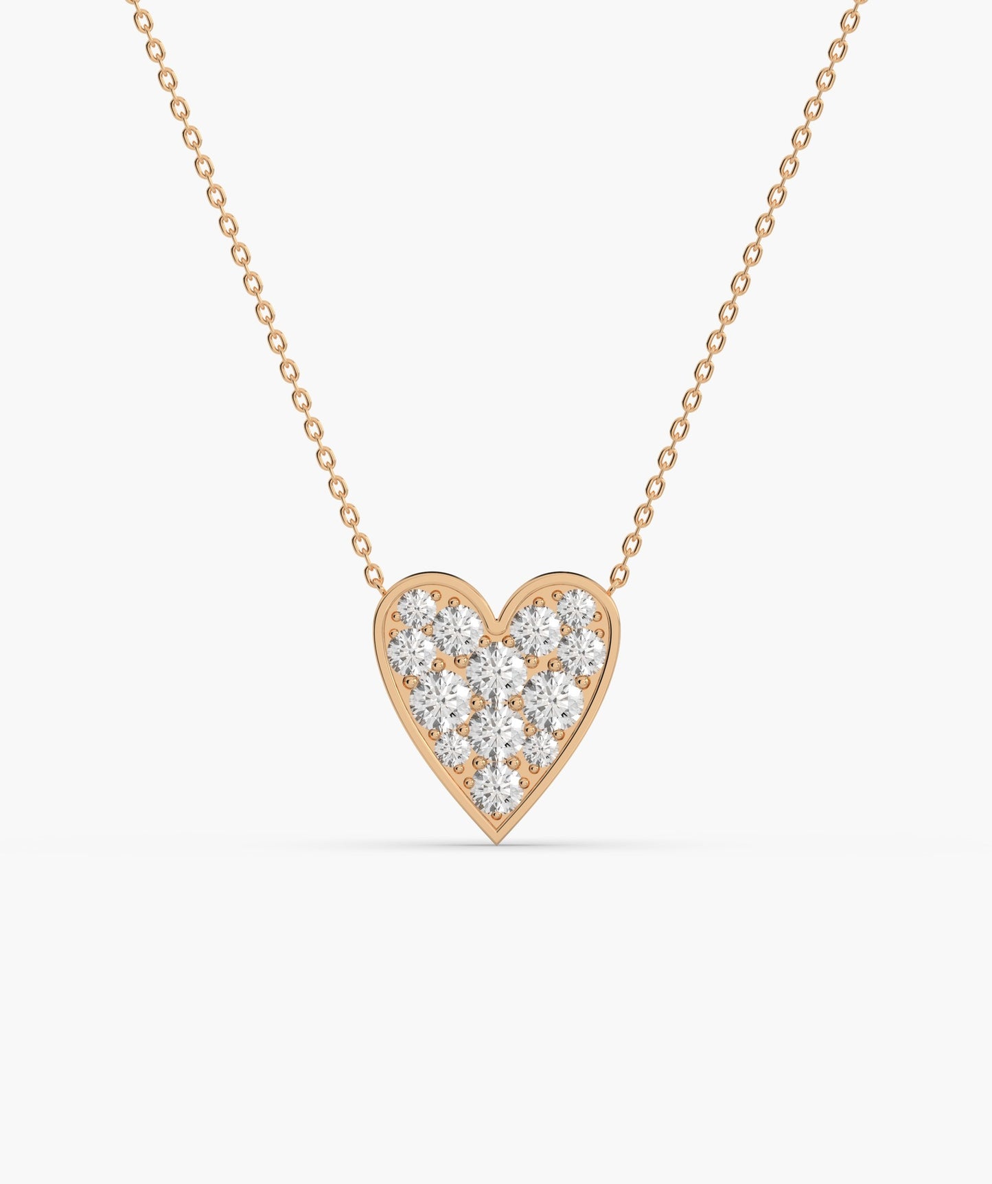 Gleaming Love Heart Necklace