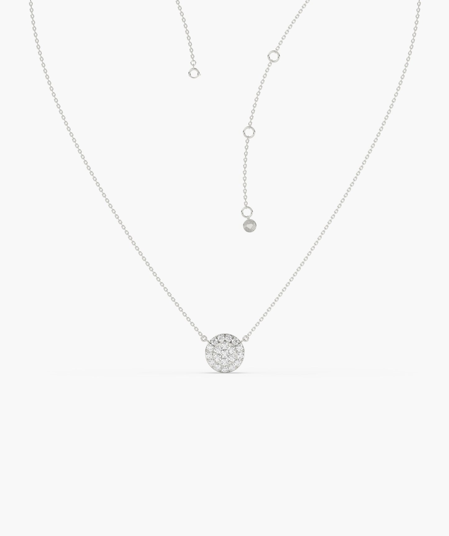 Sparkle Circle Diamond Pendant