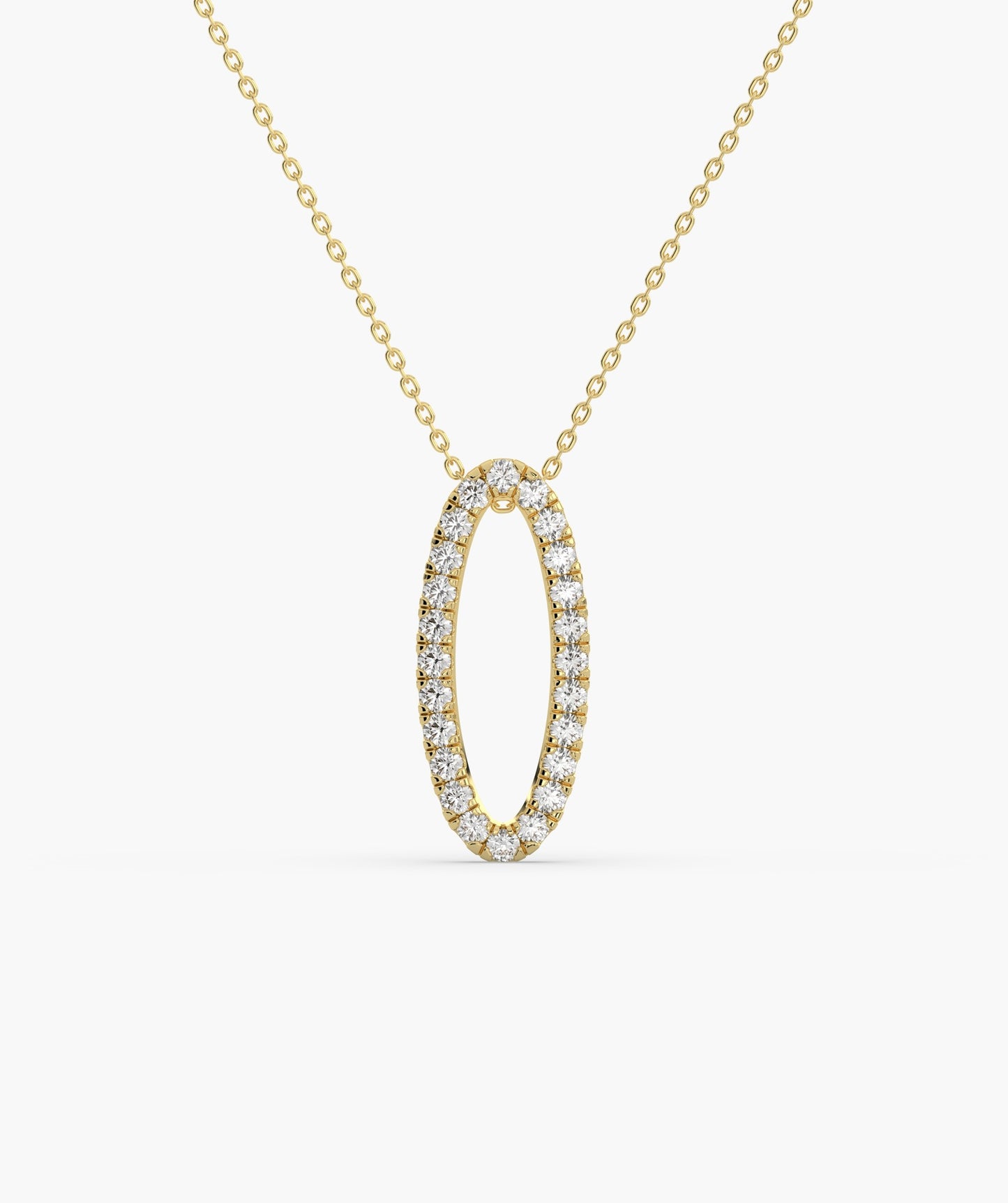 Luminous Circle Diamond Necklace