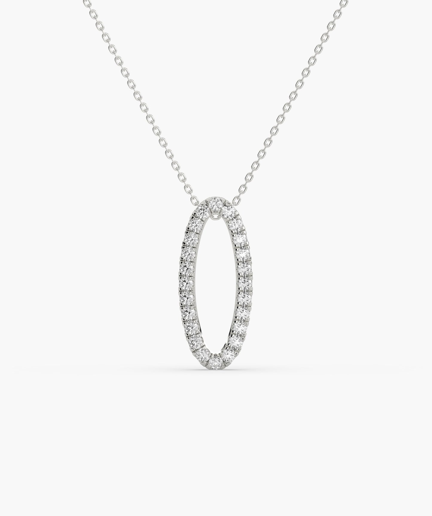 Luminous Circle Diamond Necklace