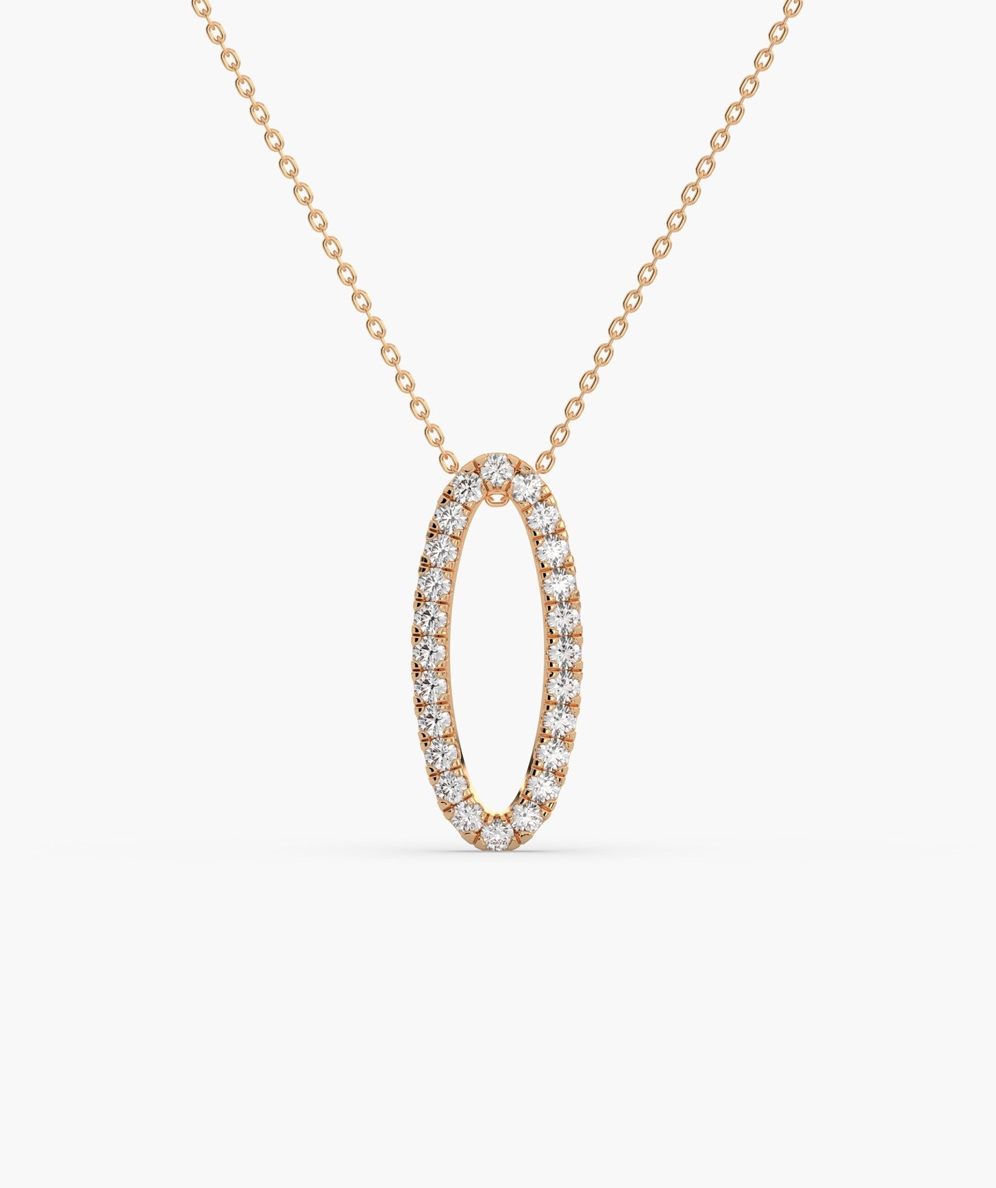 Luminous Circle Diamond Necklace