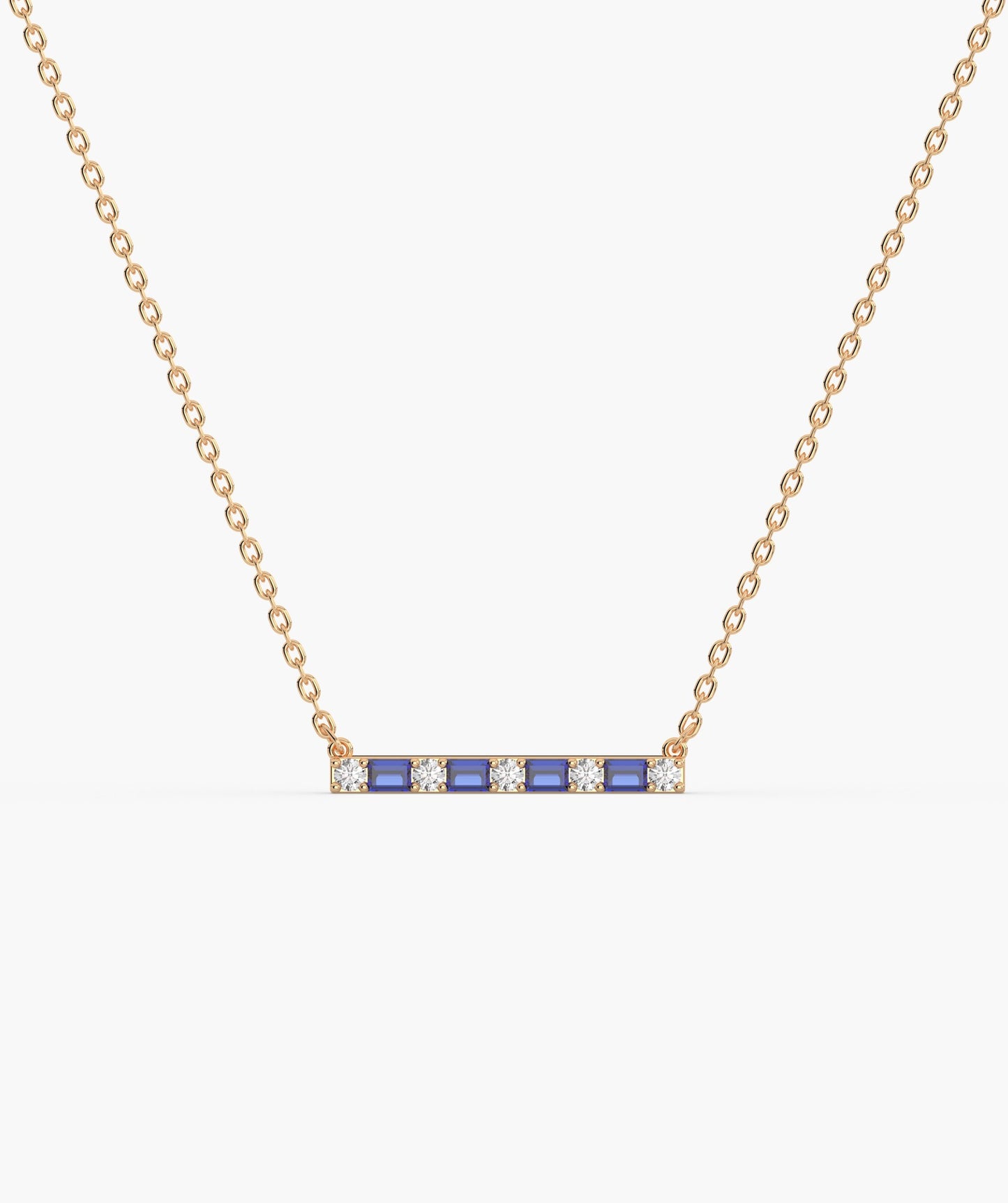 Fancy Bar Style Gold Necklace