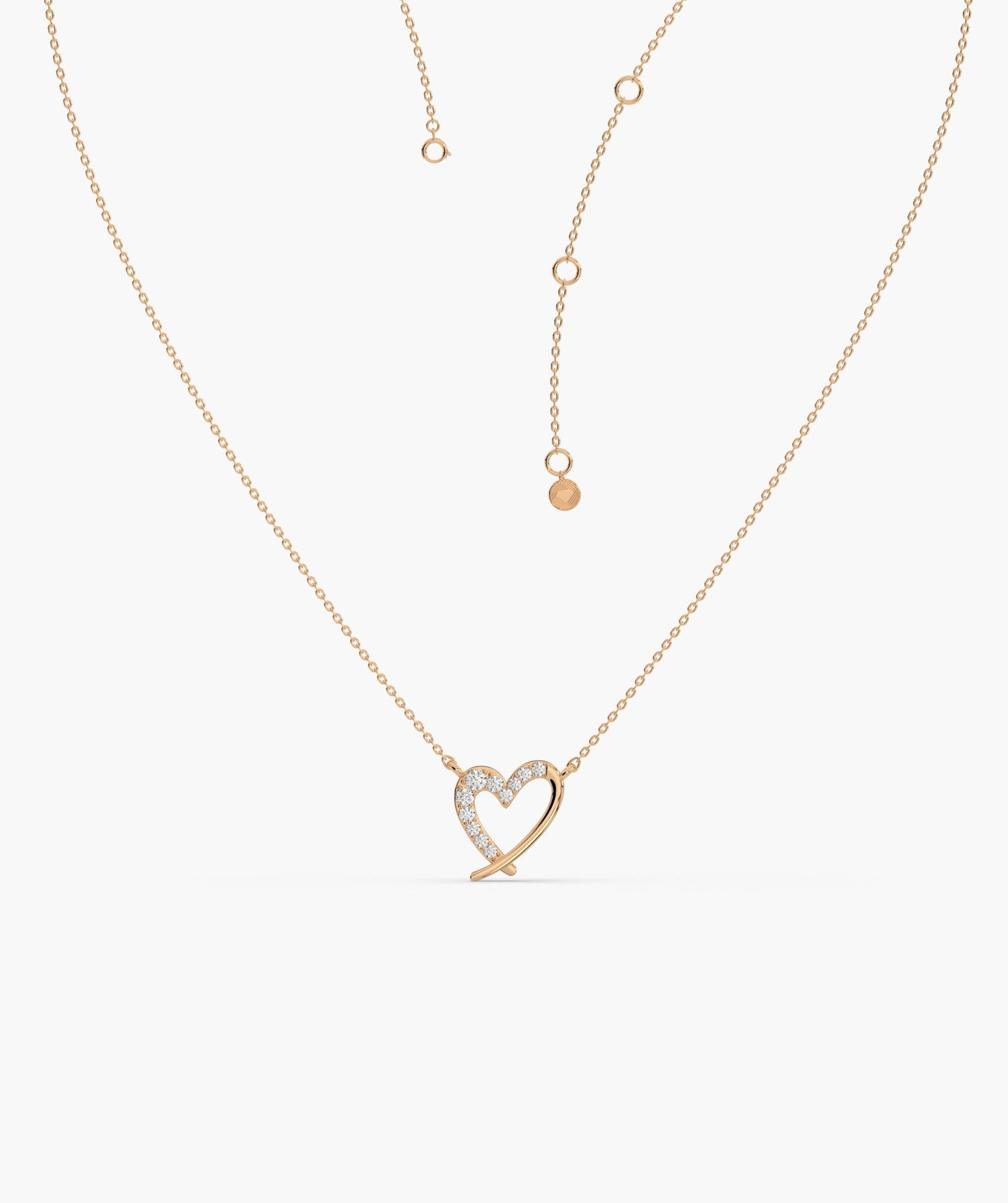 Eternal Embrace 14K Gold Heart Necklace