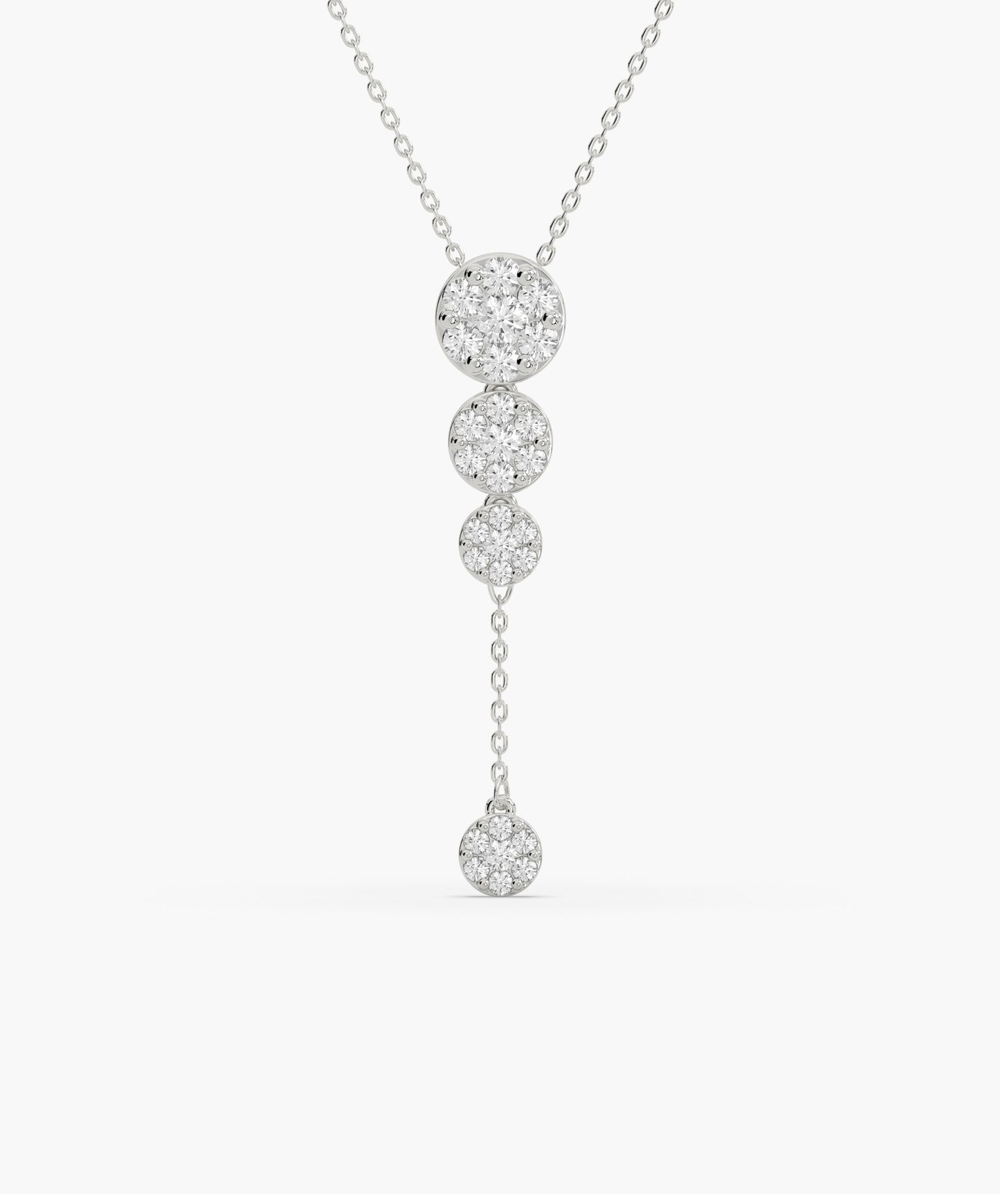 14K Gold Diamond Drop Necklace