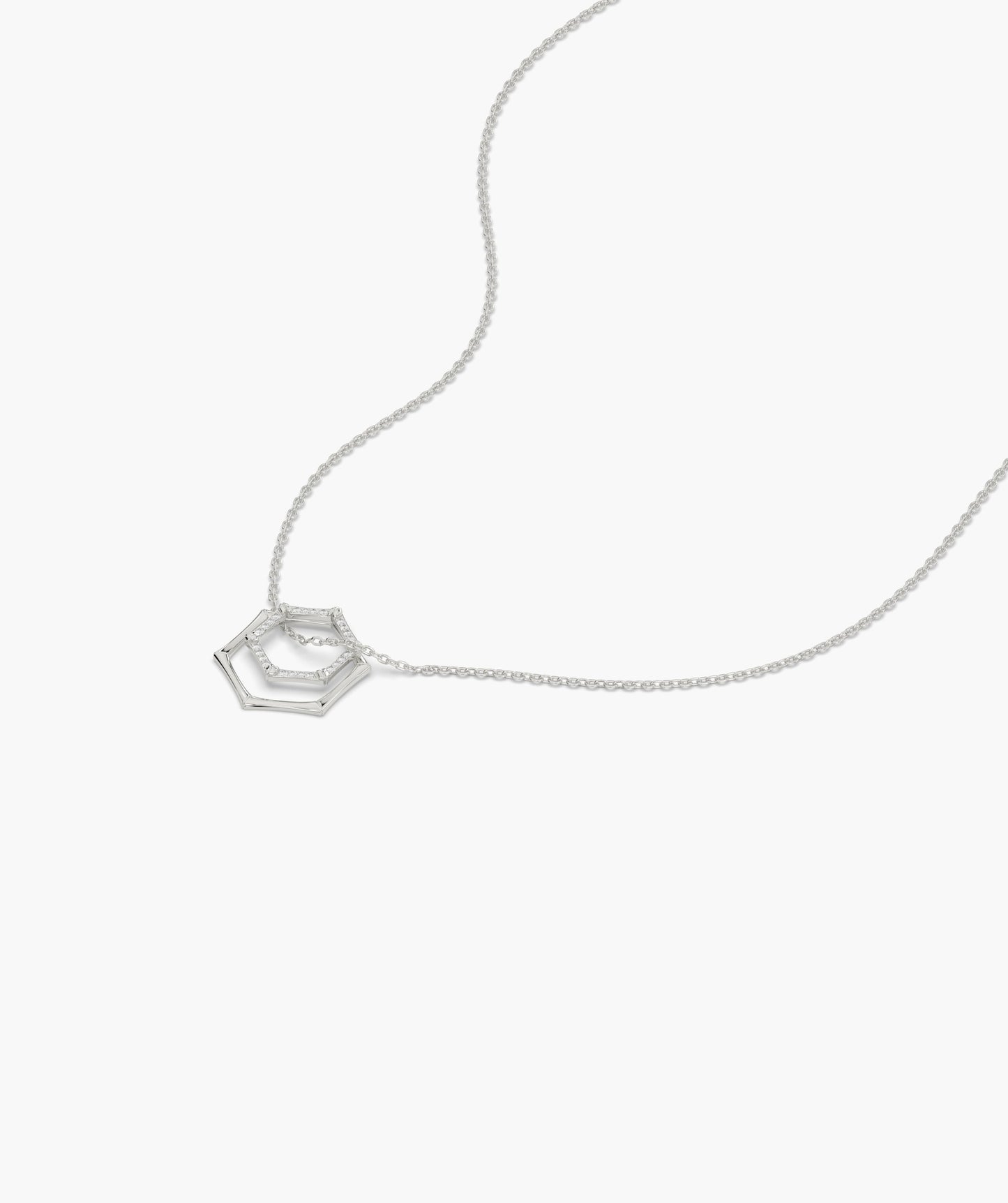 14K Gold Geometric Glint Necklace