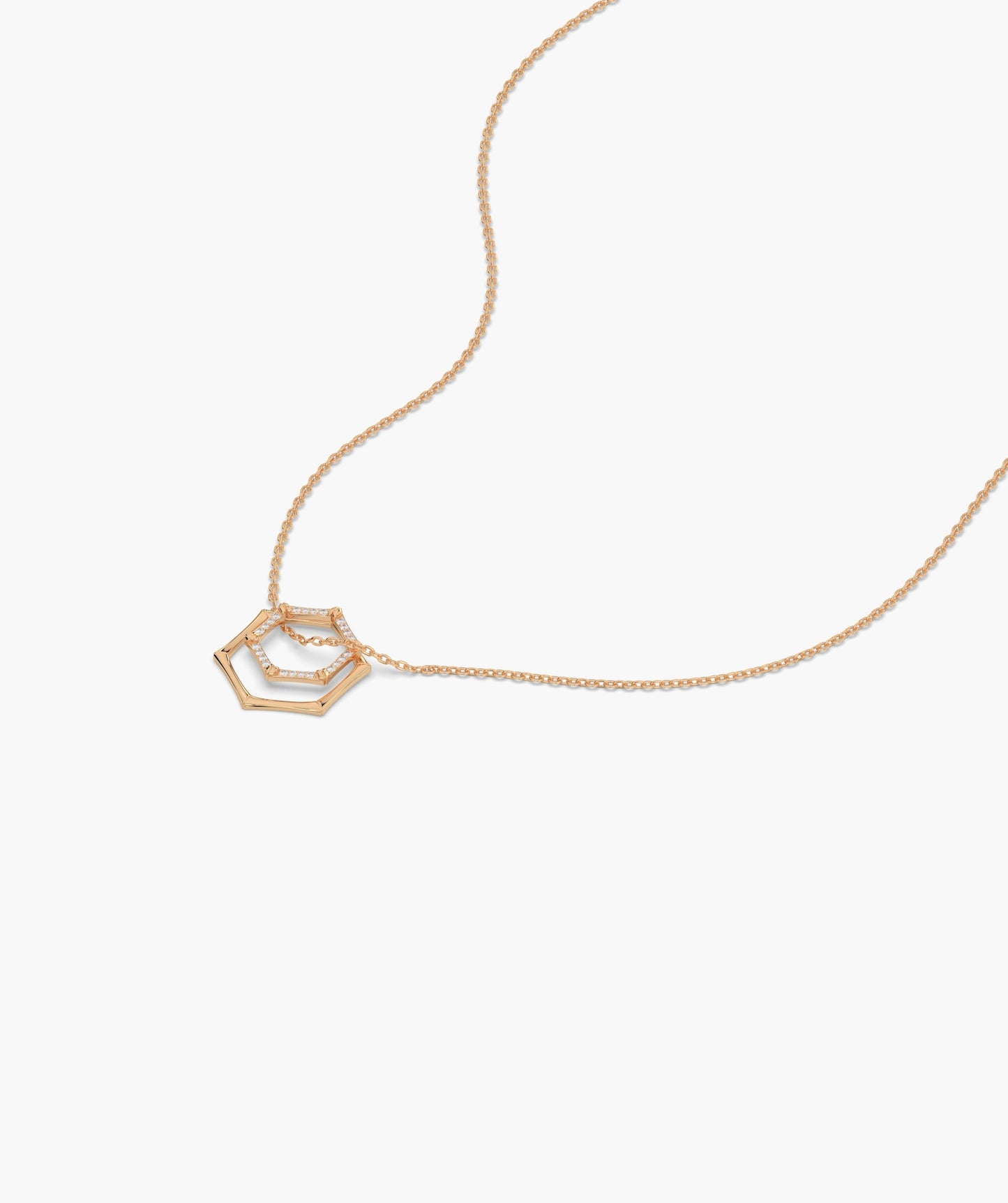 14K Gold Geometric Glint Necklace