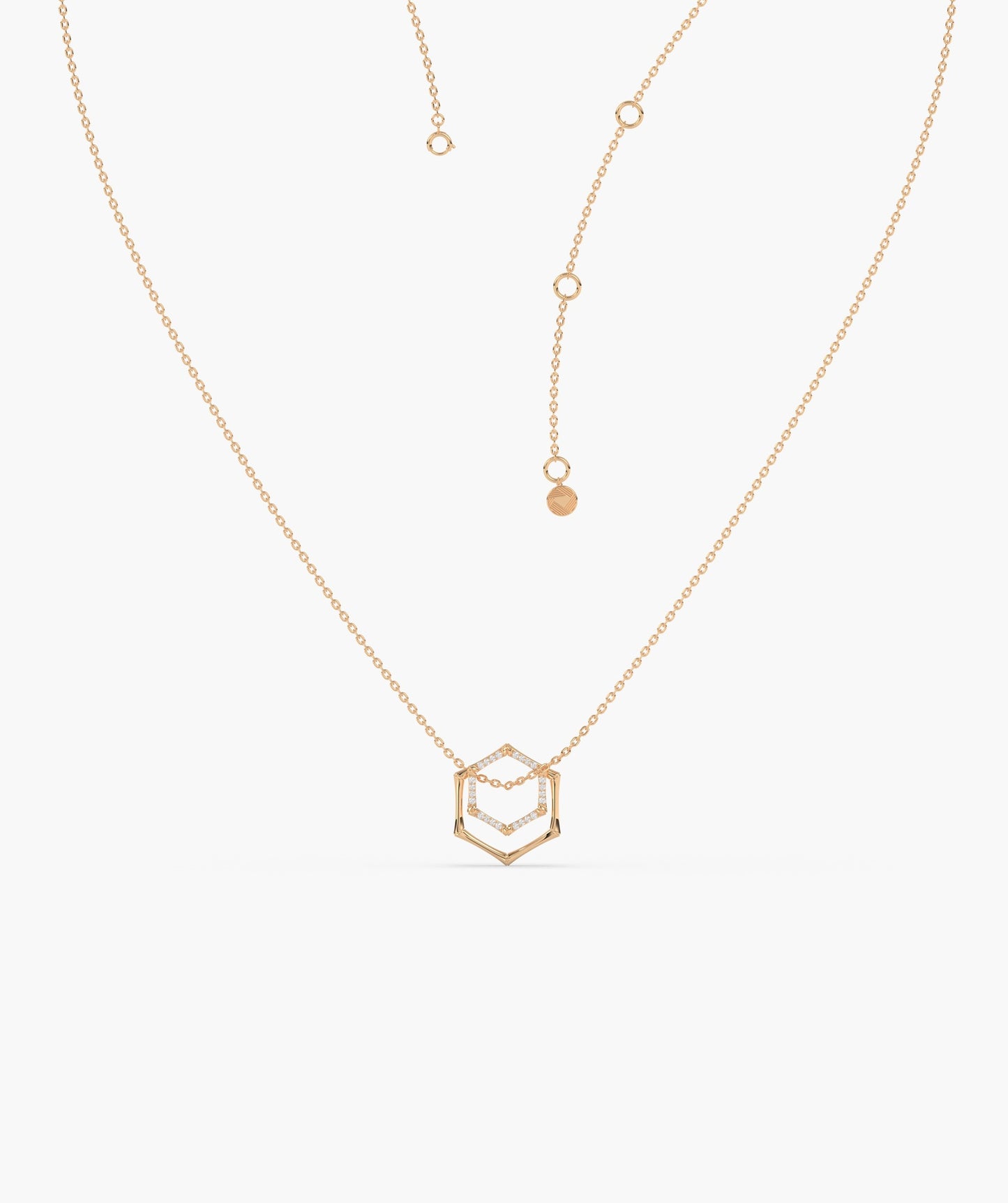 14K Gold Geometric Glint Necklace