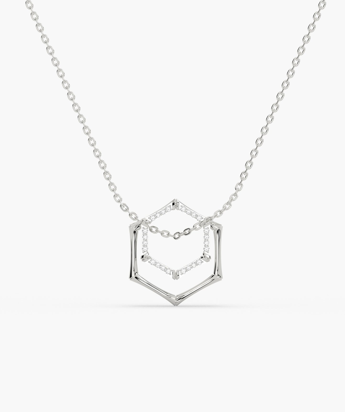 14K Gold Geometric Glint Necklace