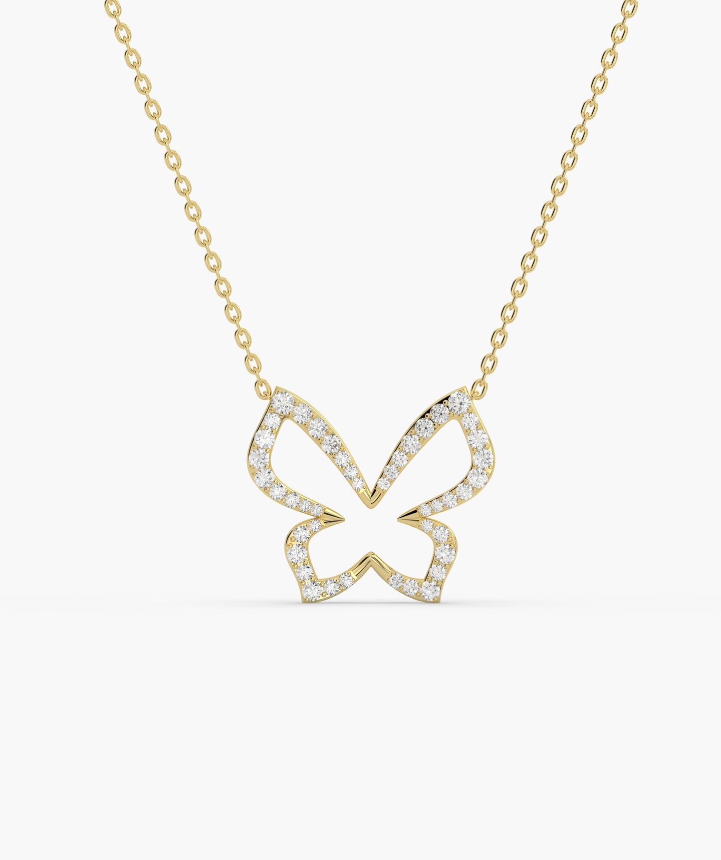 14K Gold Butterfly Brilliance Necklace