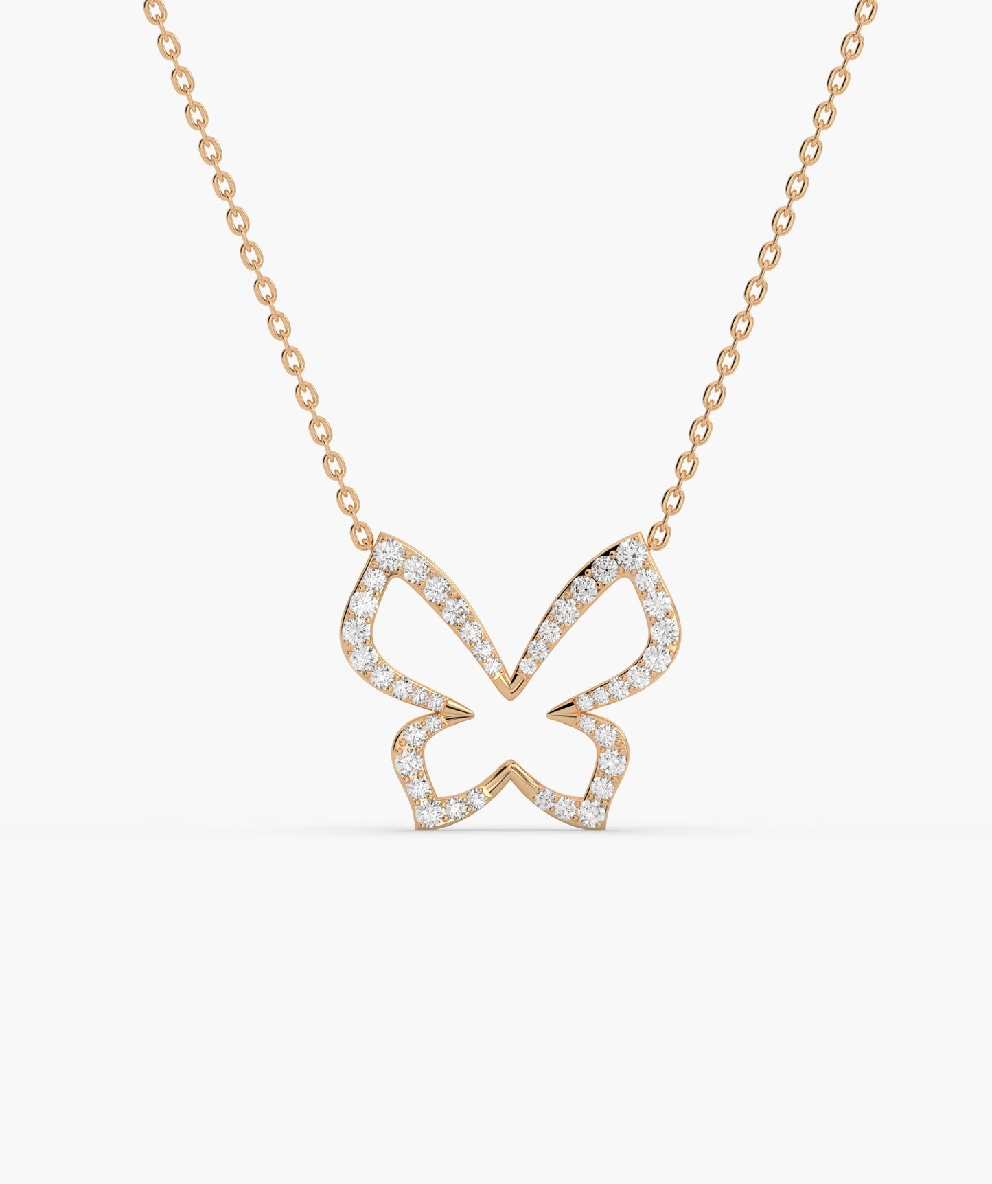 14K Gold Butterfly Brilliance Necklace