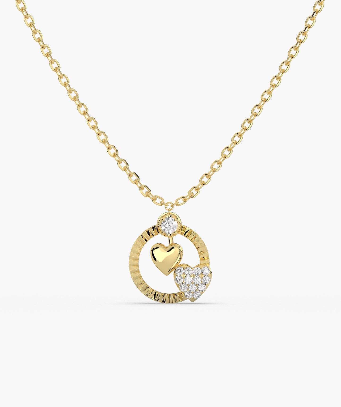 Lustrous Love Circle Pendant