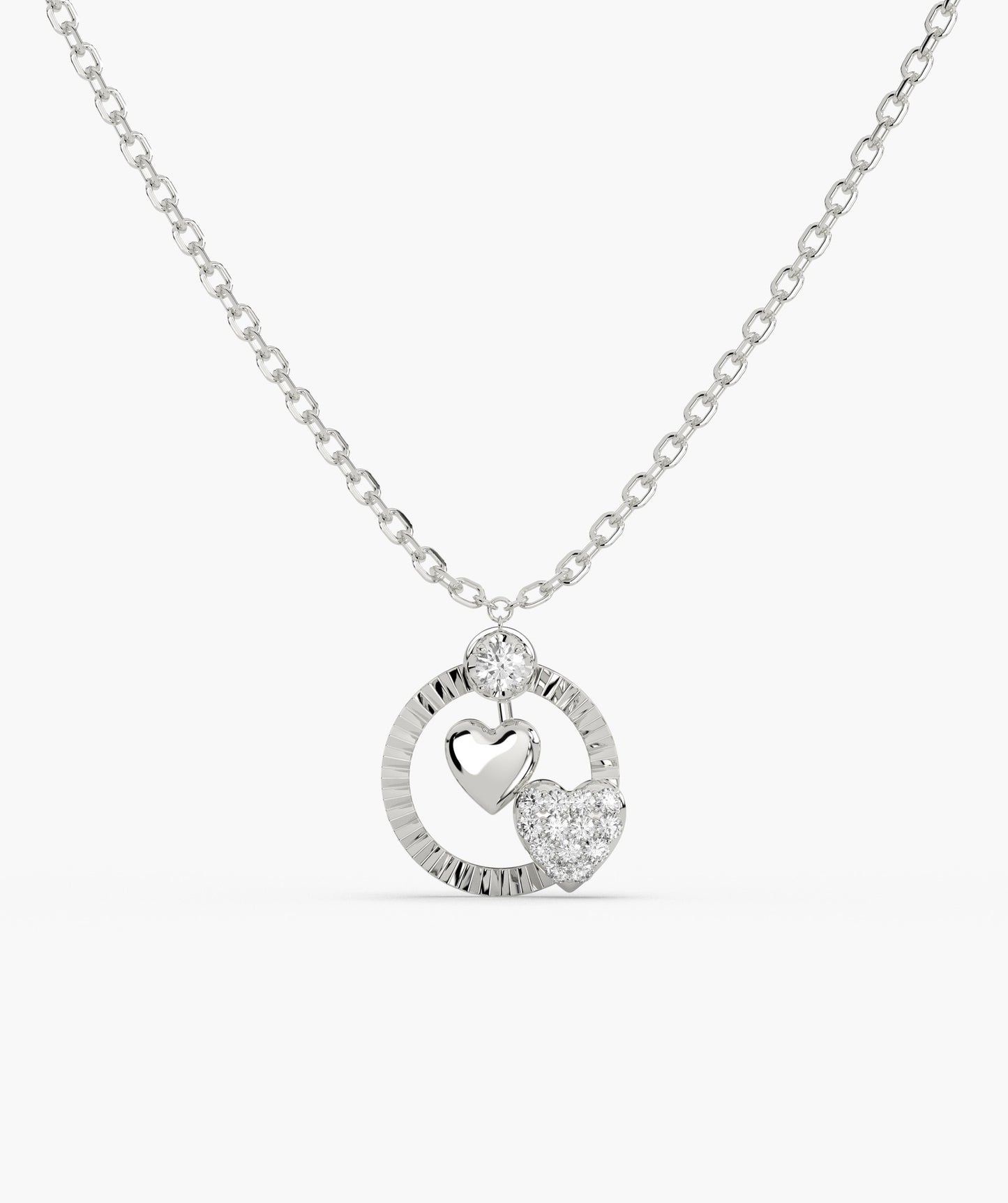 Lustrous Love Circle Pendant