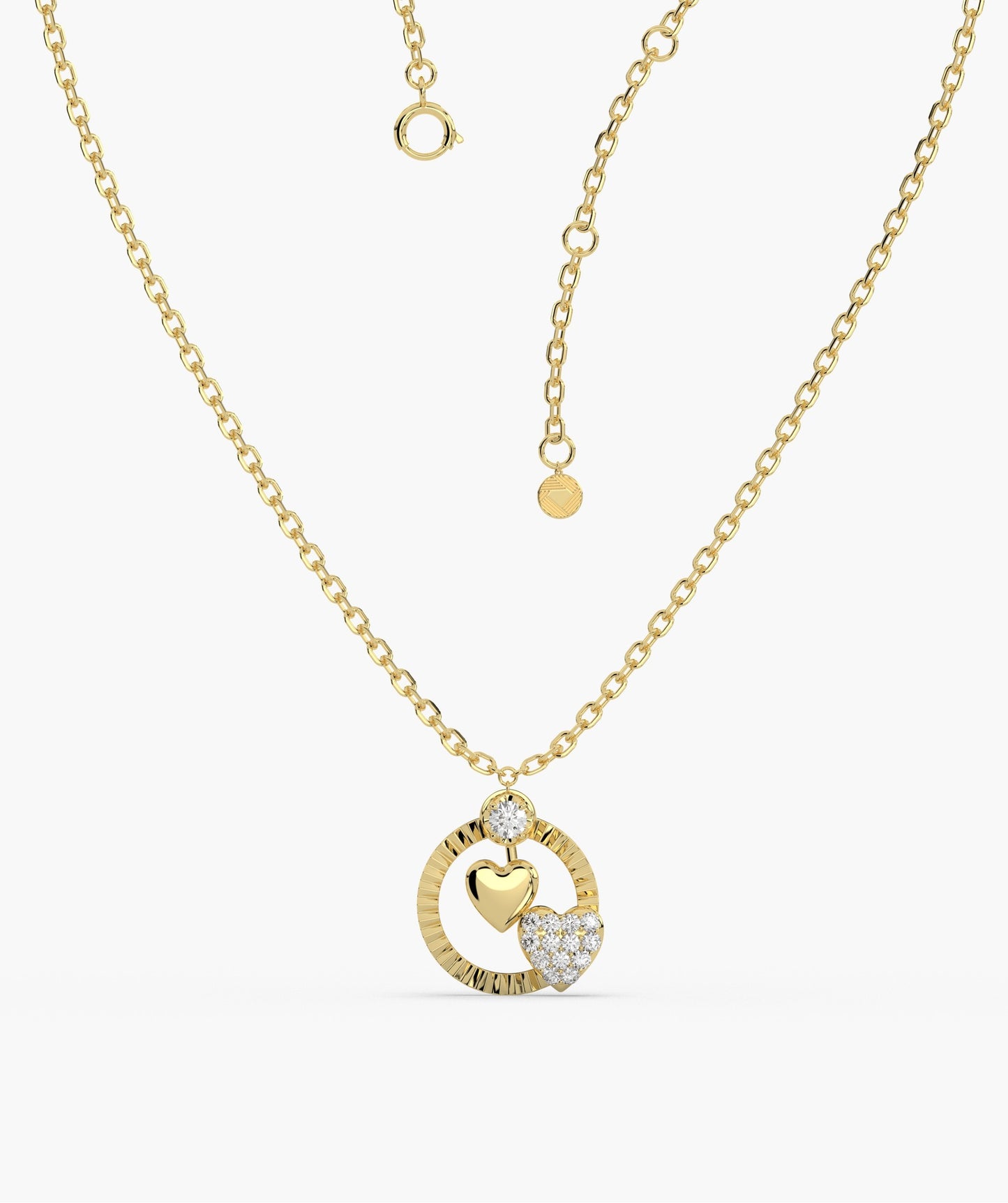 Lustrous Love Circle Pendant