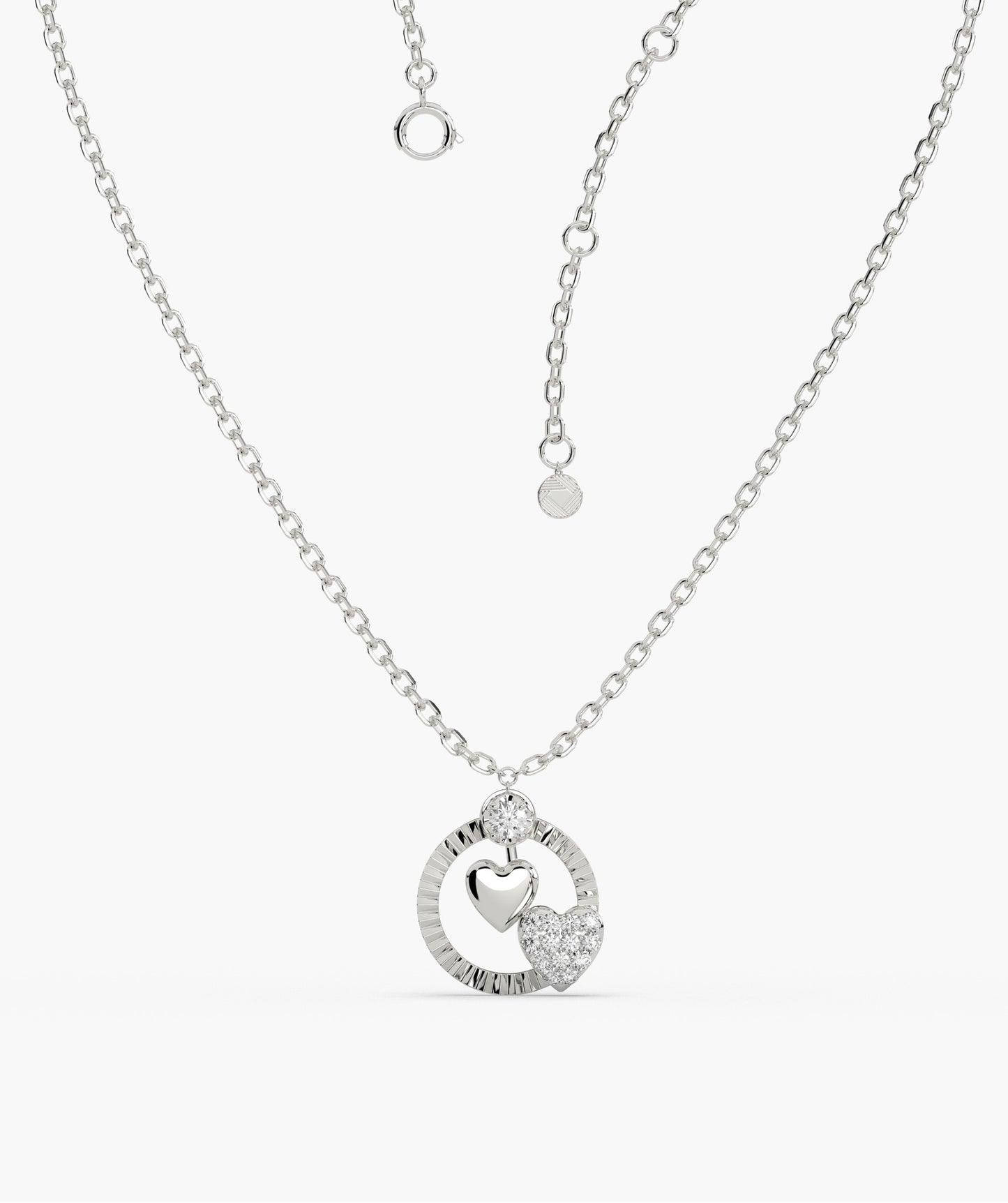 Lustrous Love Circle Pendant