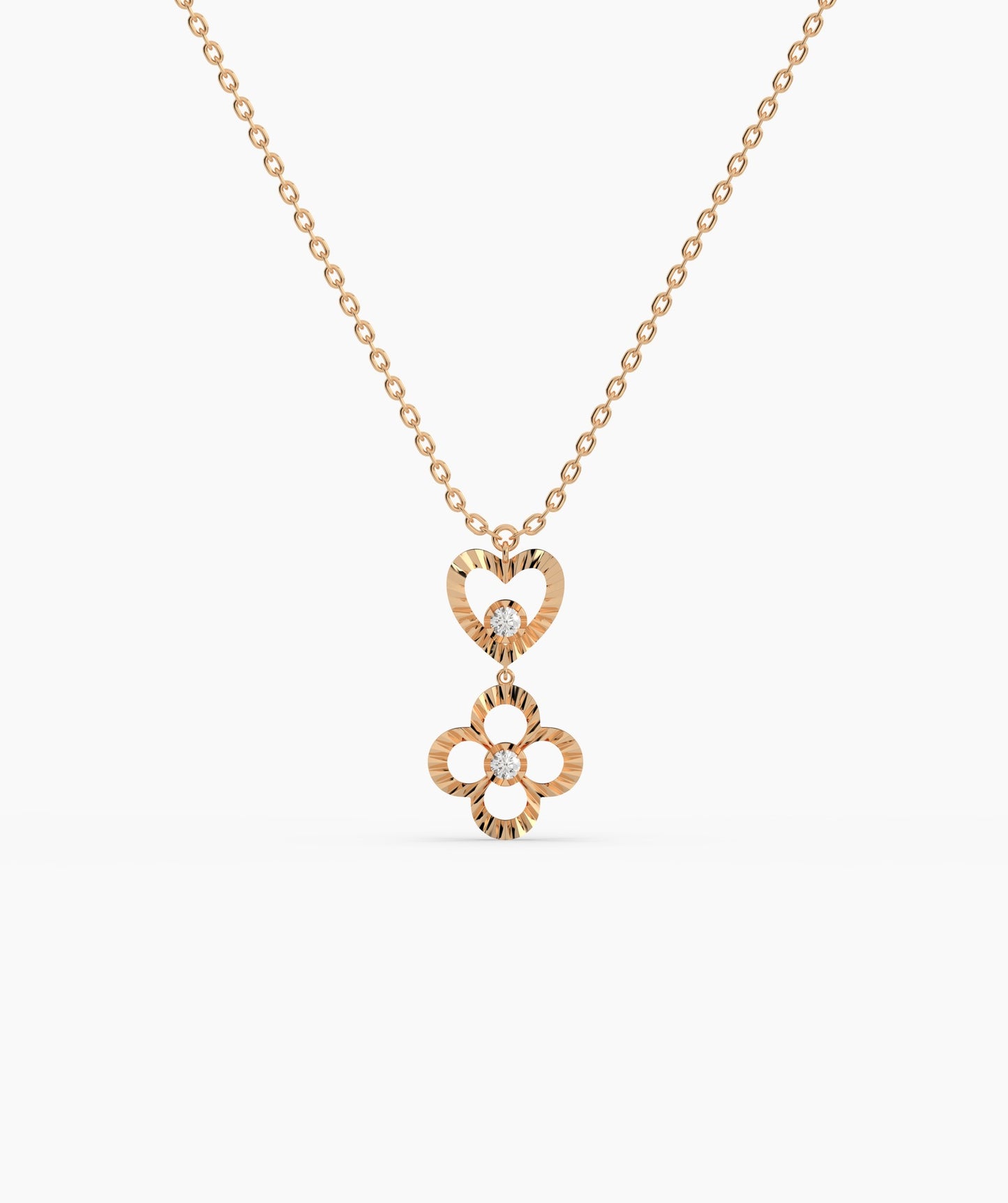 Heart & Bloom Gold Necklace