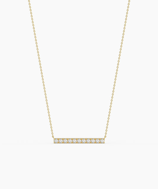 Diamond Bar Necklace