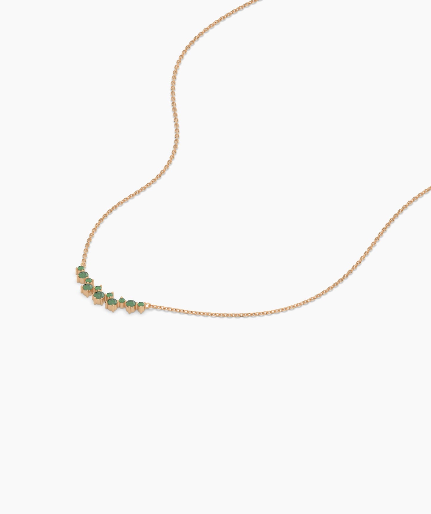 Green Harmony 14K Gold Necklace