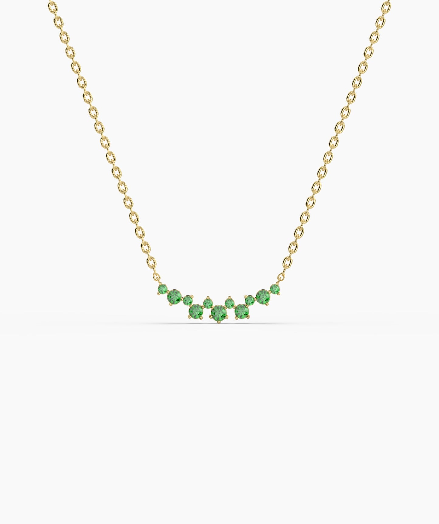 Green Harmony 14K Gold Necklace