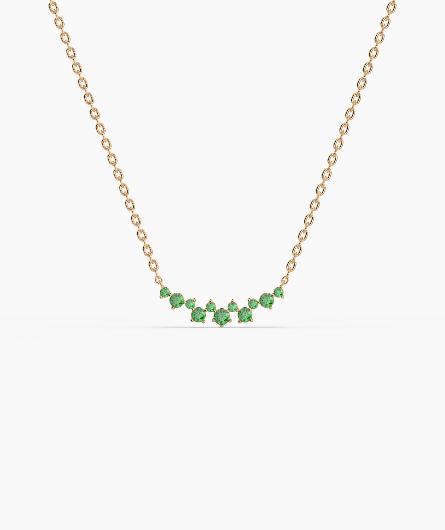 Green Harmony 14K Gold Necklace