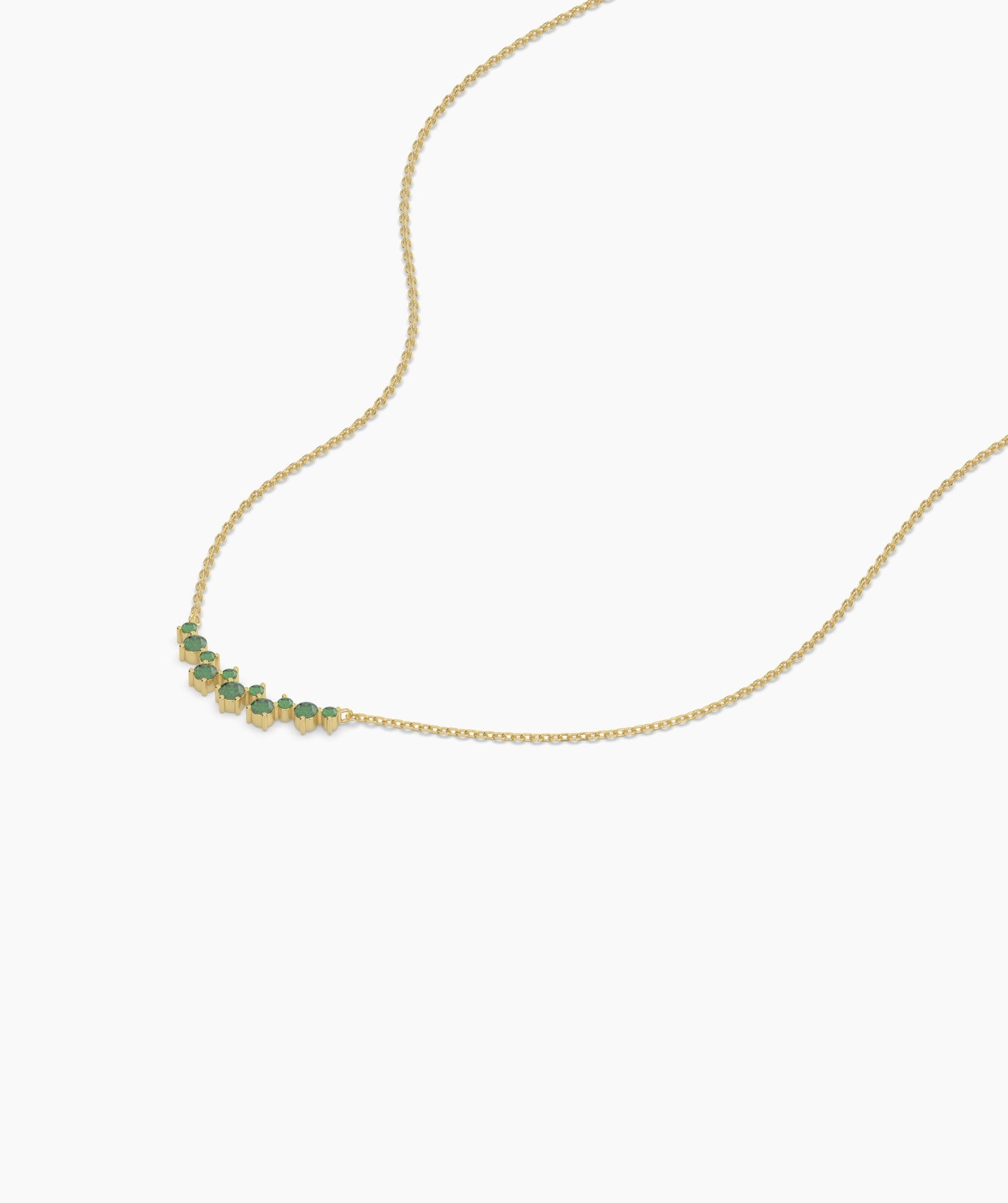 Green Harmony 14K Gold Necklace