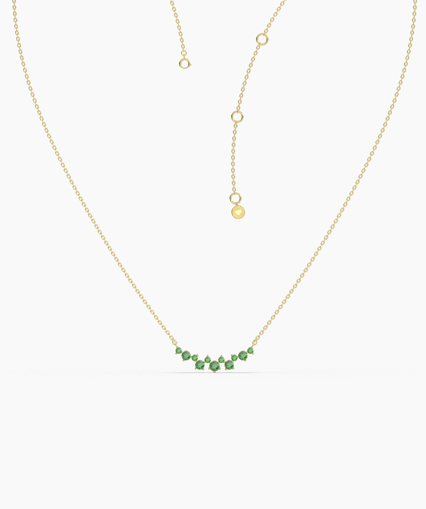 Green Harmony 14K Gold Necklace