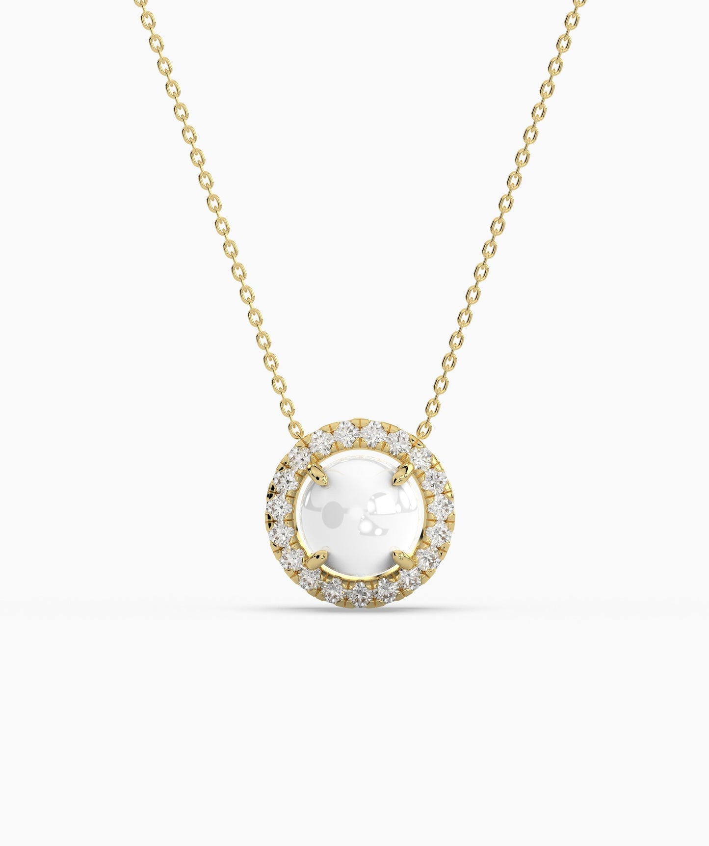 Classic White Solitaire Pendant