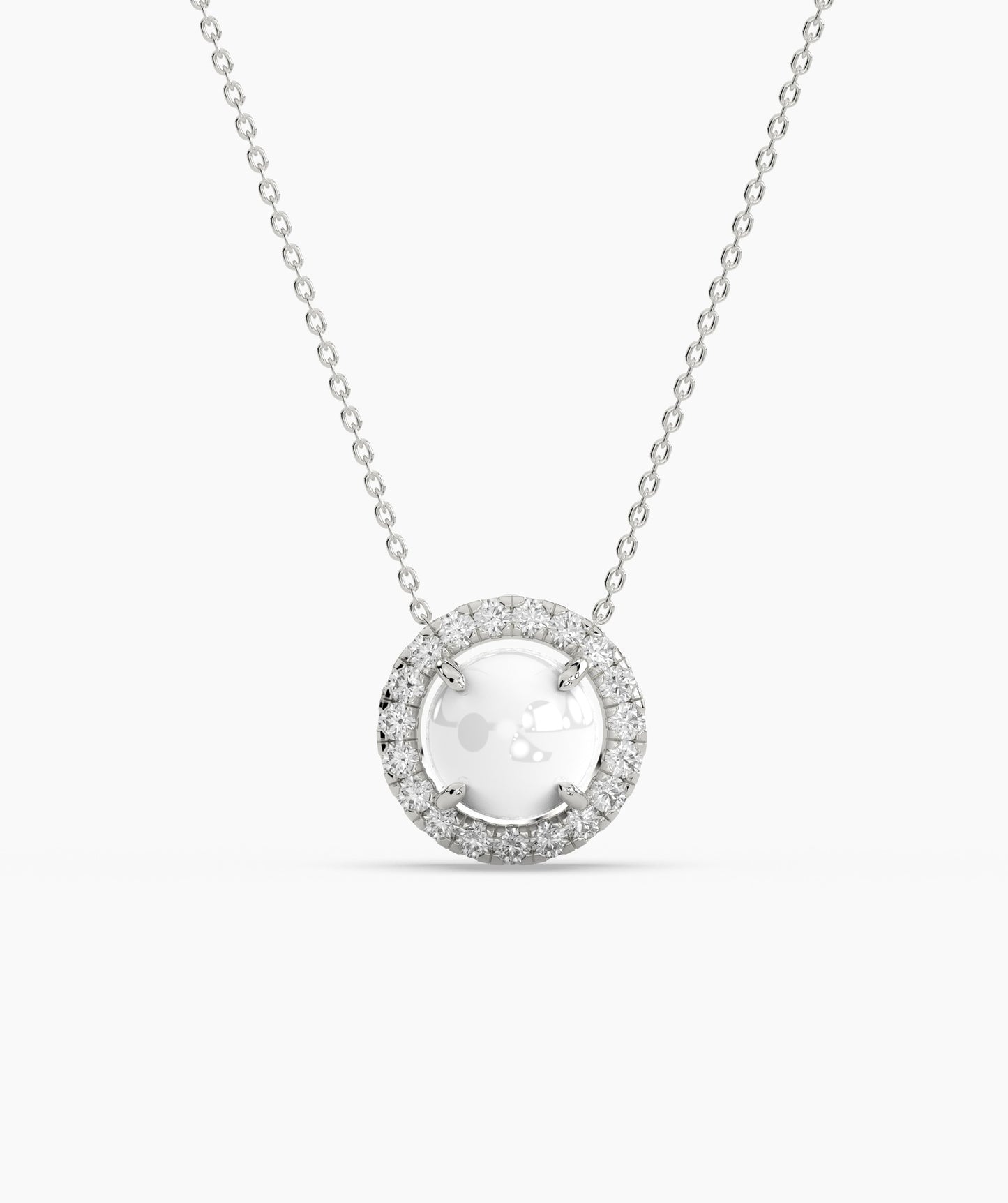 Classic White Solitaire Pendant