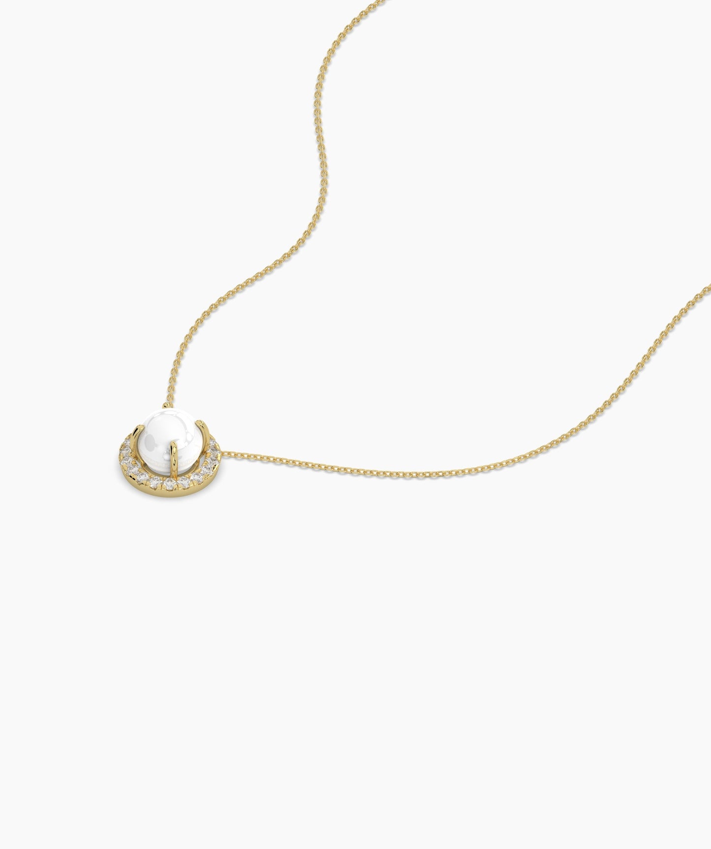 Classic White Solitaire Pendant