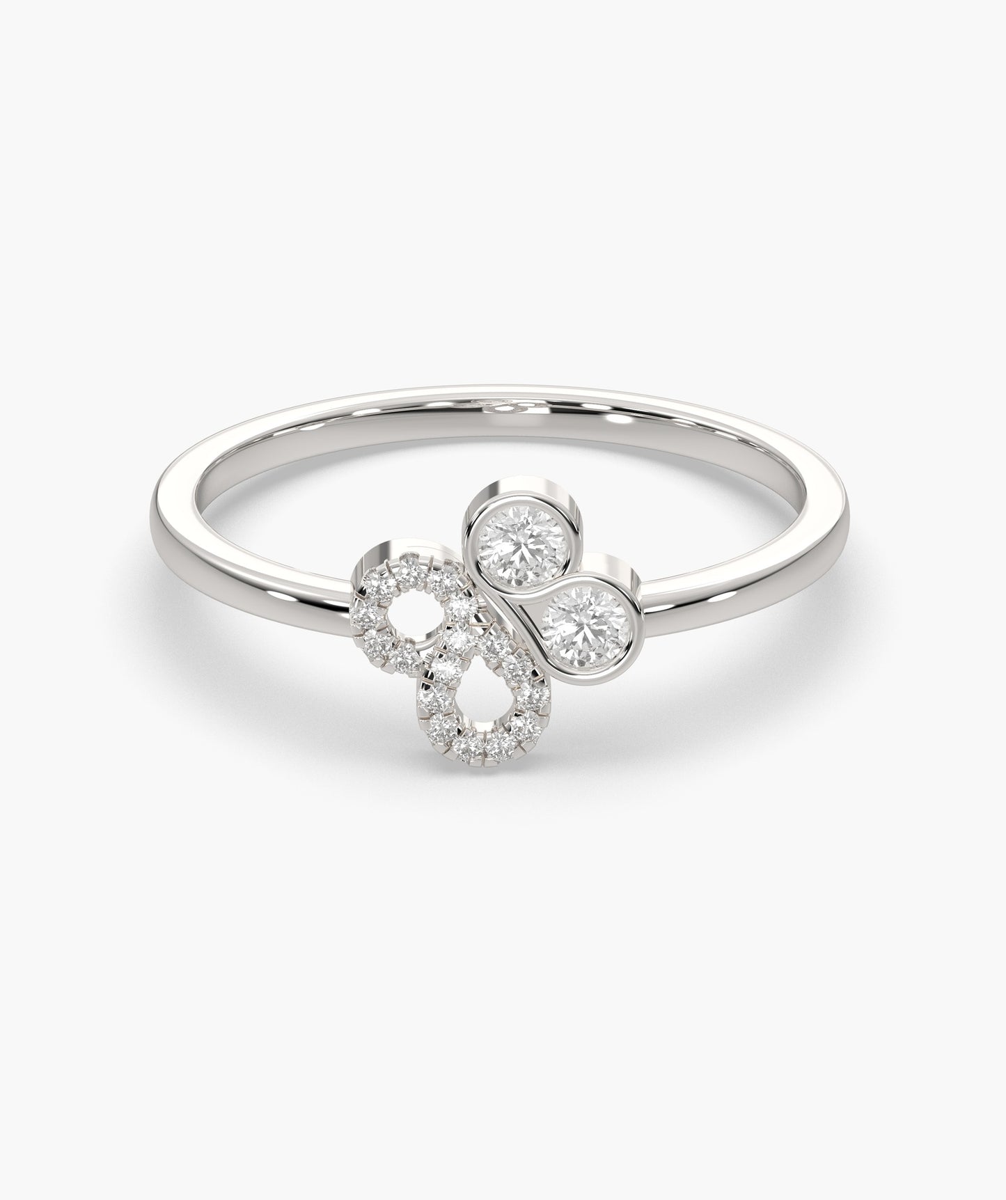 Charming Dual Orbit Diamond Ring