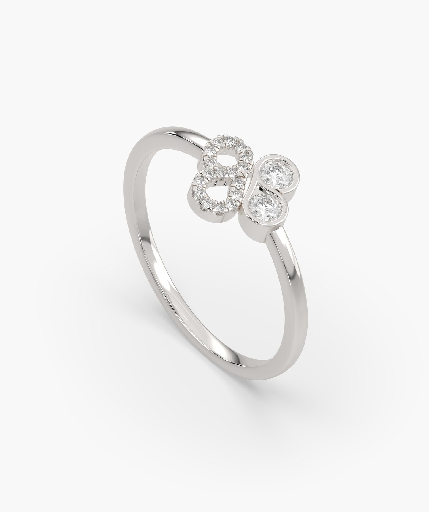 Charming Dual Orbit Diamond Ring