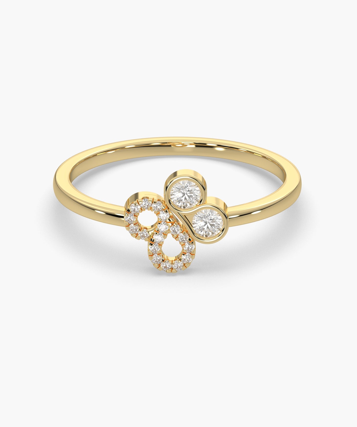 Charming Dual Orbit Diamond Ring