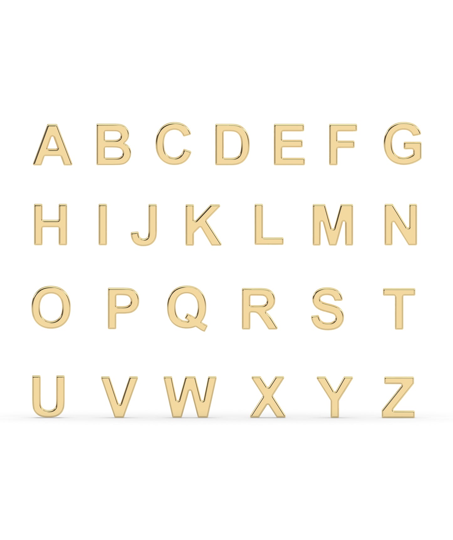 14K Solid Gold Paperclip Initial & Heart Bracelet