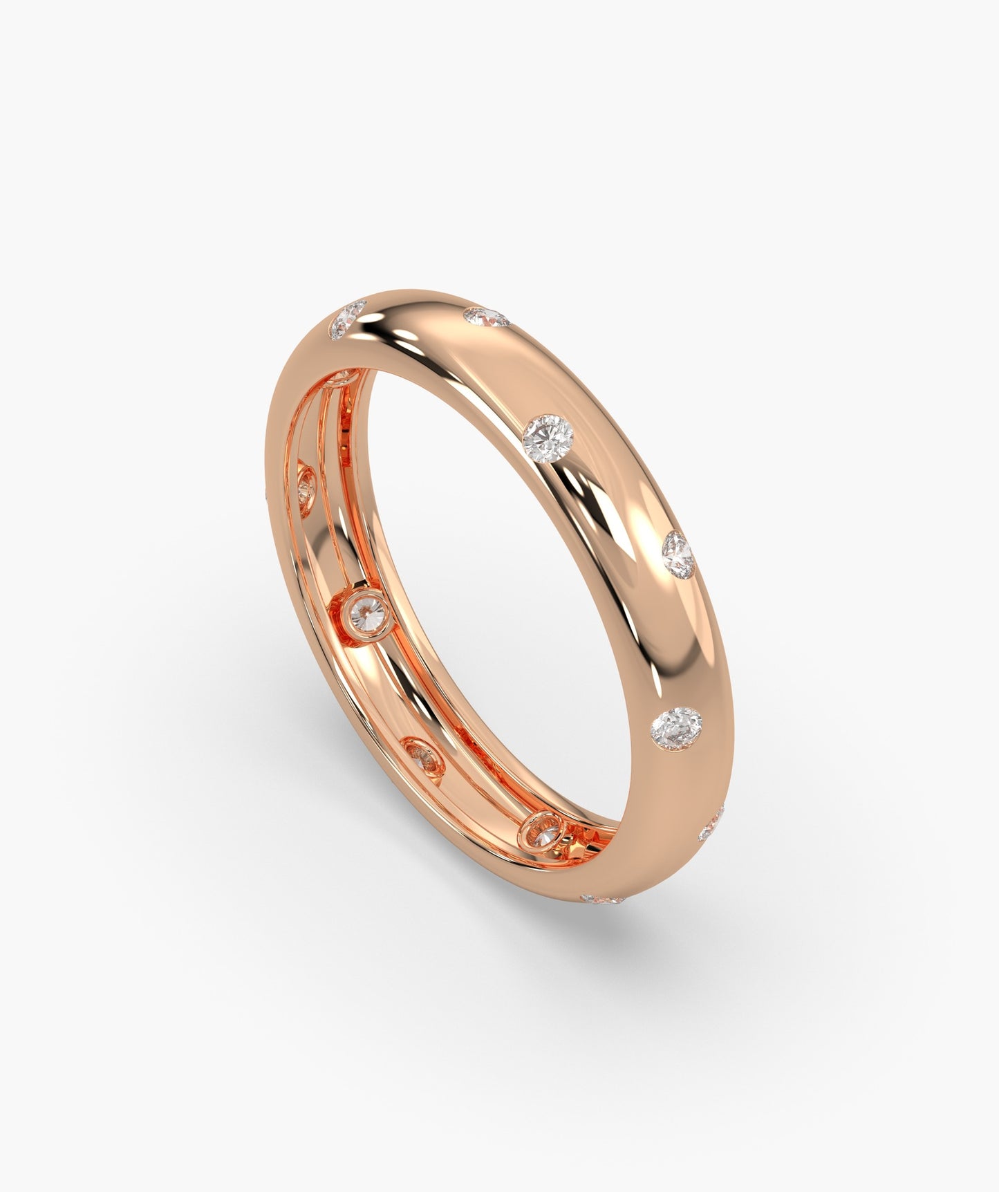 Diamond Dot Eternity Band