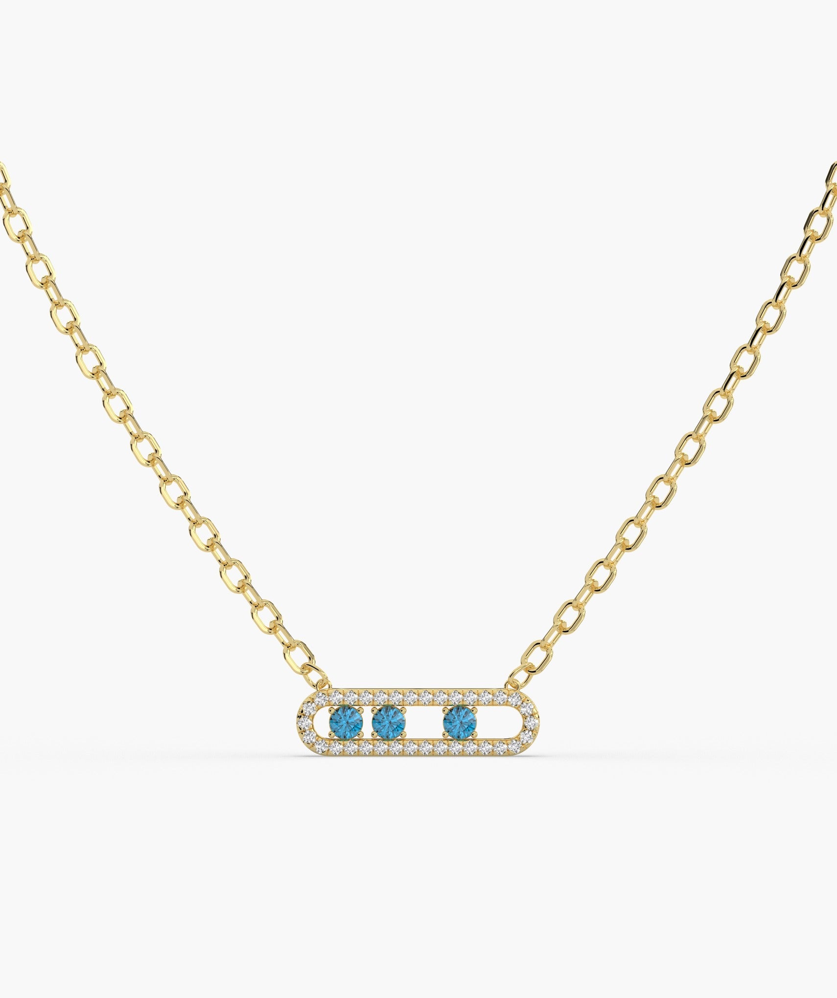 Blue Topaz necklace