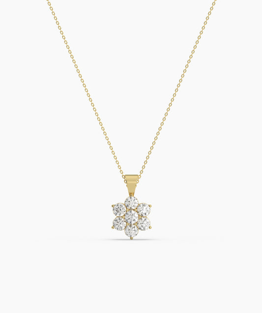Cluster Diamond Pendant