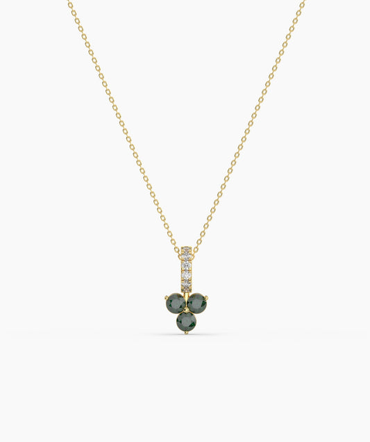 Elegant Floral Diamond Necklace