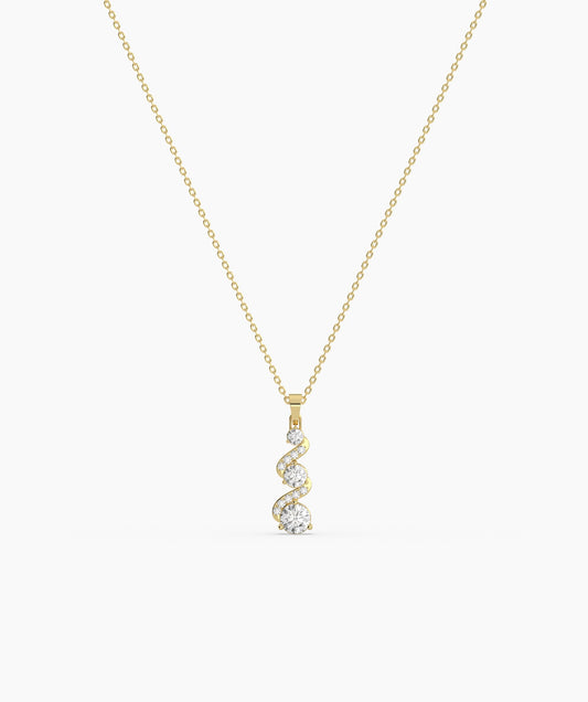 Twinkling Twirl Swirl Pendant