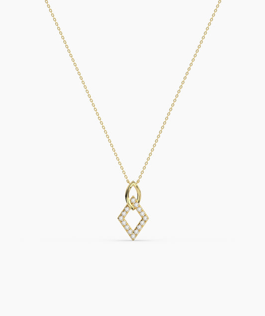 Gold & Diamond Openwork Necklace