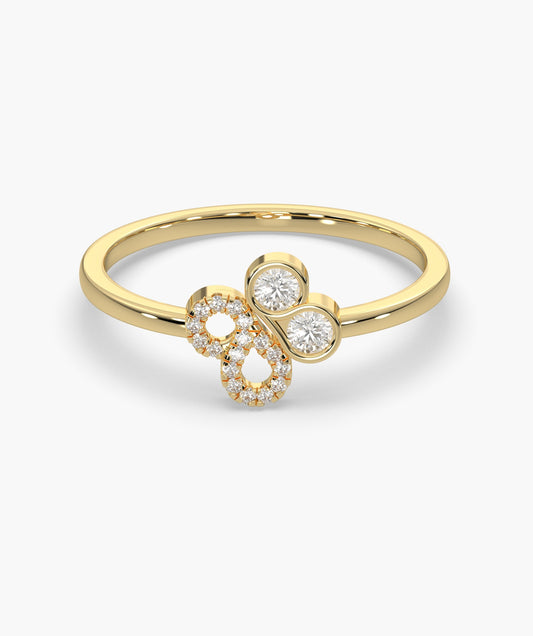 Petite Diamond Butterfly Ring
