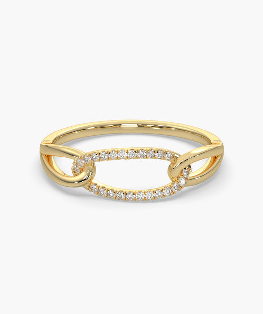 Linked Elegance Diamond Ring